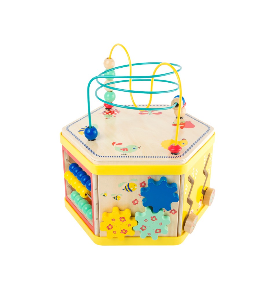 Cube d activité bois Jeu motricité bébé Jouet Montessori