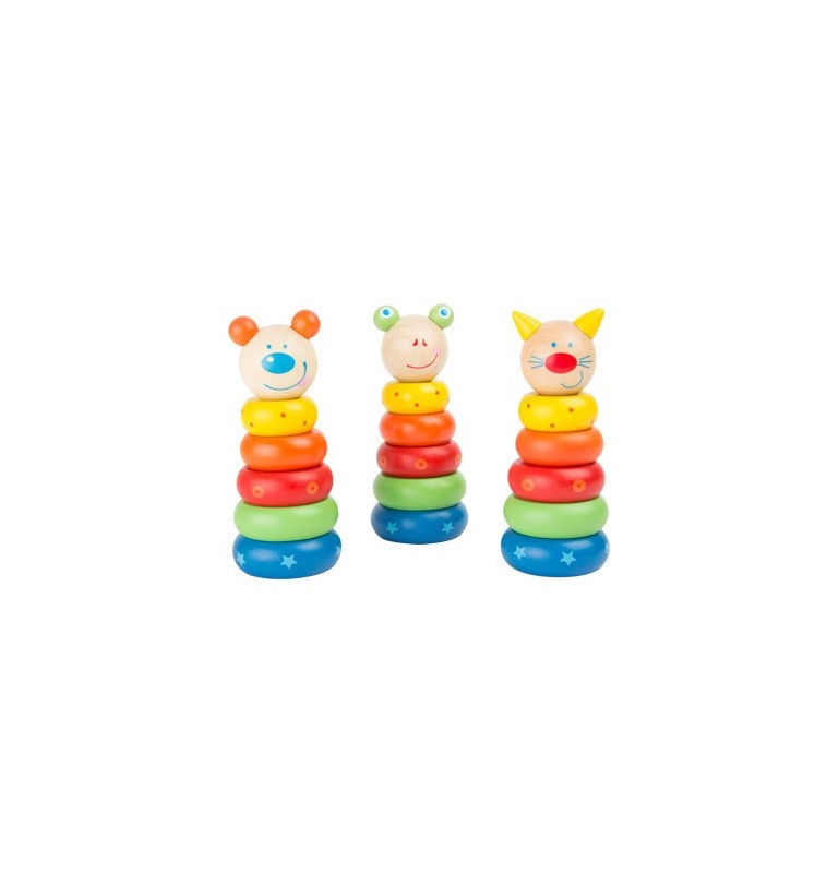 Jeux A Empiler Bebe Anneaux A Empiler Collection Animaux Colores