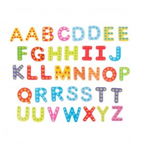 Lettres de l'alphabet magnétiques Montessori : Chez