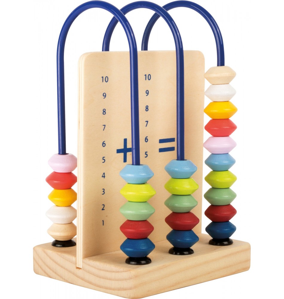 Boulier en bois coloré 10 rangées jeu pour apprendre à compter
