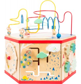 Cube D Activite Cube Activite Bois Tres Haute Qualite Pour Bebe