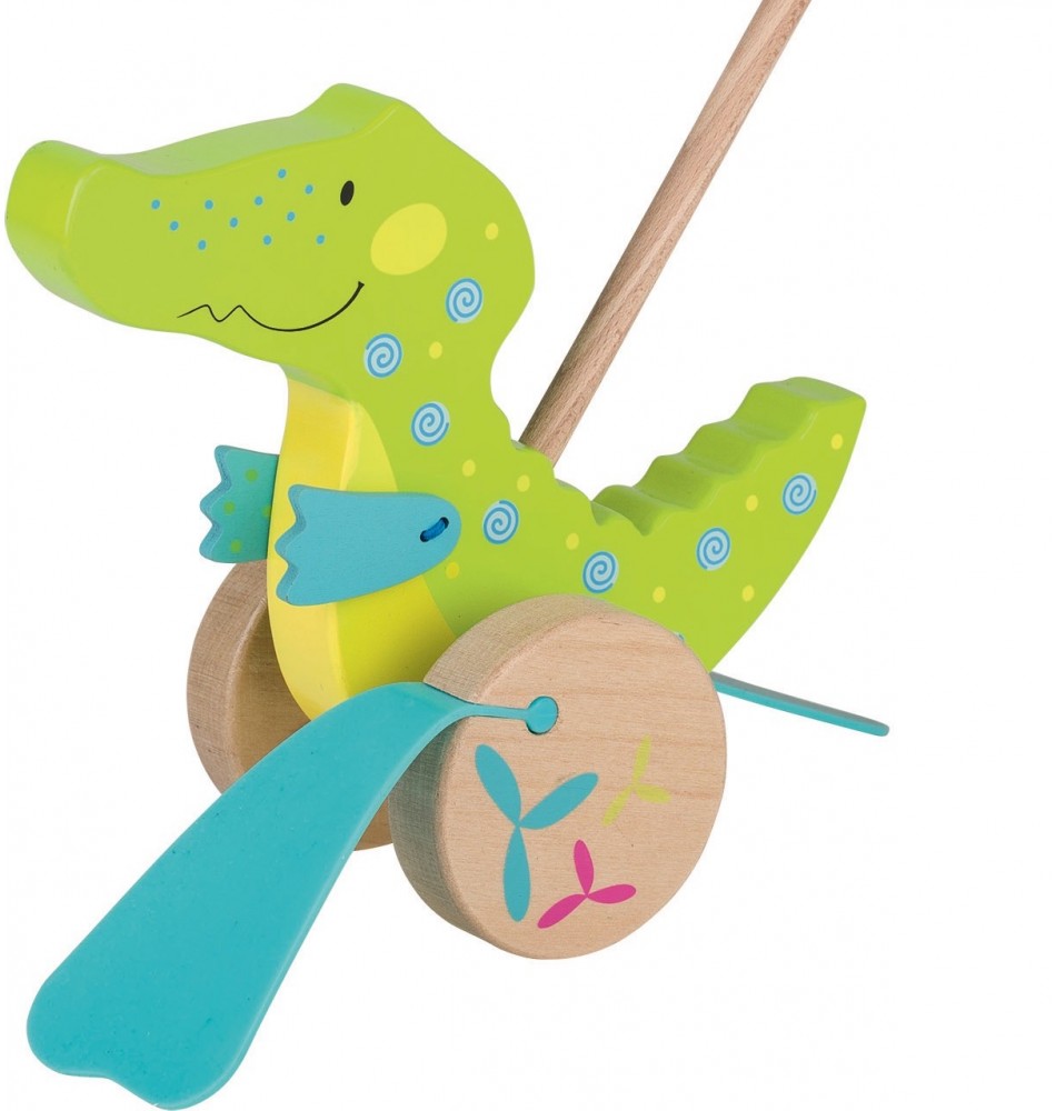 Crocodile - Jeu à pousser - Matériel Montessori