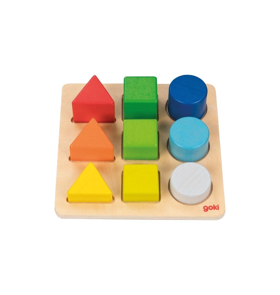 Jouets en Bois Puzzle de Tri Montessori avec Sablier Forme Couleur