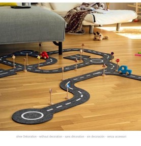 Circuit voiture enfant - Jouet en Feutrine - Jouet Montessori