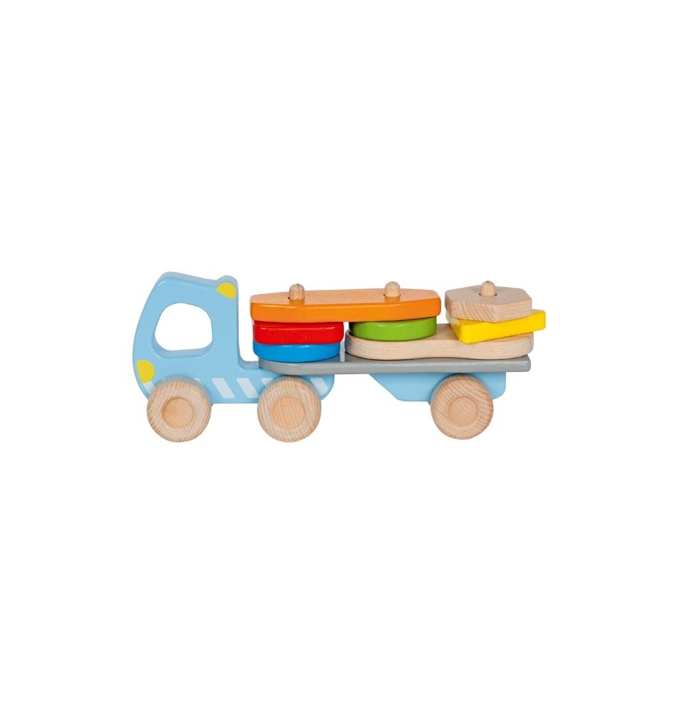 Camion bebe - Jeu à empiler sur remorque - Jouet 2 ans