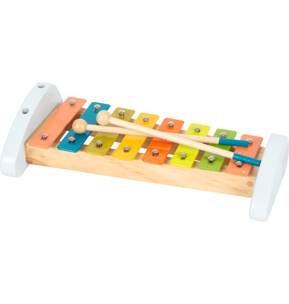 Xylophone pour enfants, Glockenspiel en bois naturel pour bébé, jouet  musical octave Xylophone base en bois pour apprentissage des instruments de