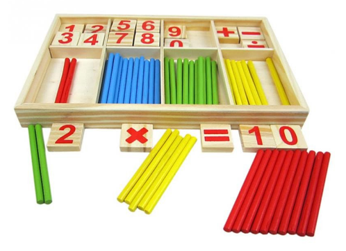 Materiel Montessori : 100 Bâtonnets de calcul