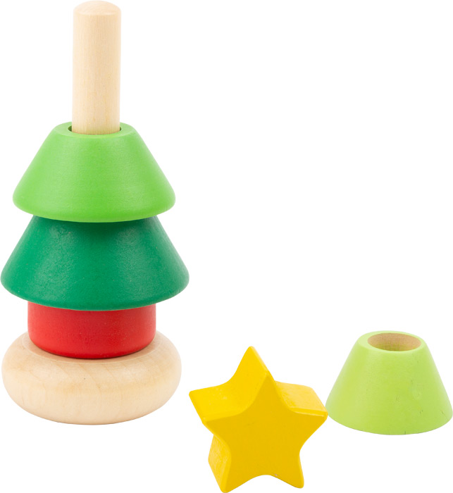 Jeux a empiler : Jouet pyramide - Jouet Montessori - Jouet Noël